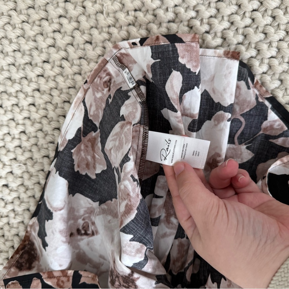 Rails Floral Puff Sleeve Dress - Picture 4 of 5